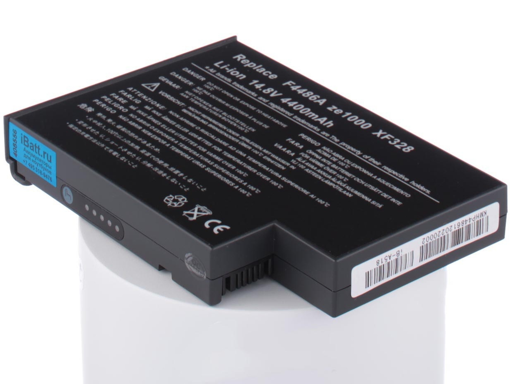 Аккумулятор iBatt 4400mAh, для Quanta 4UR18650F-2-QC-EW1 4UR18650F-2-QC-EW1G