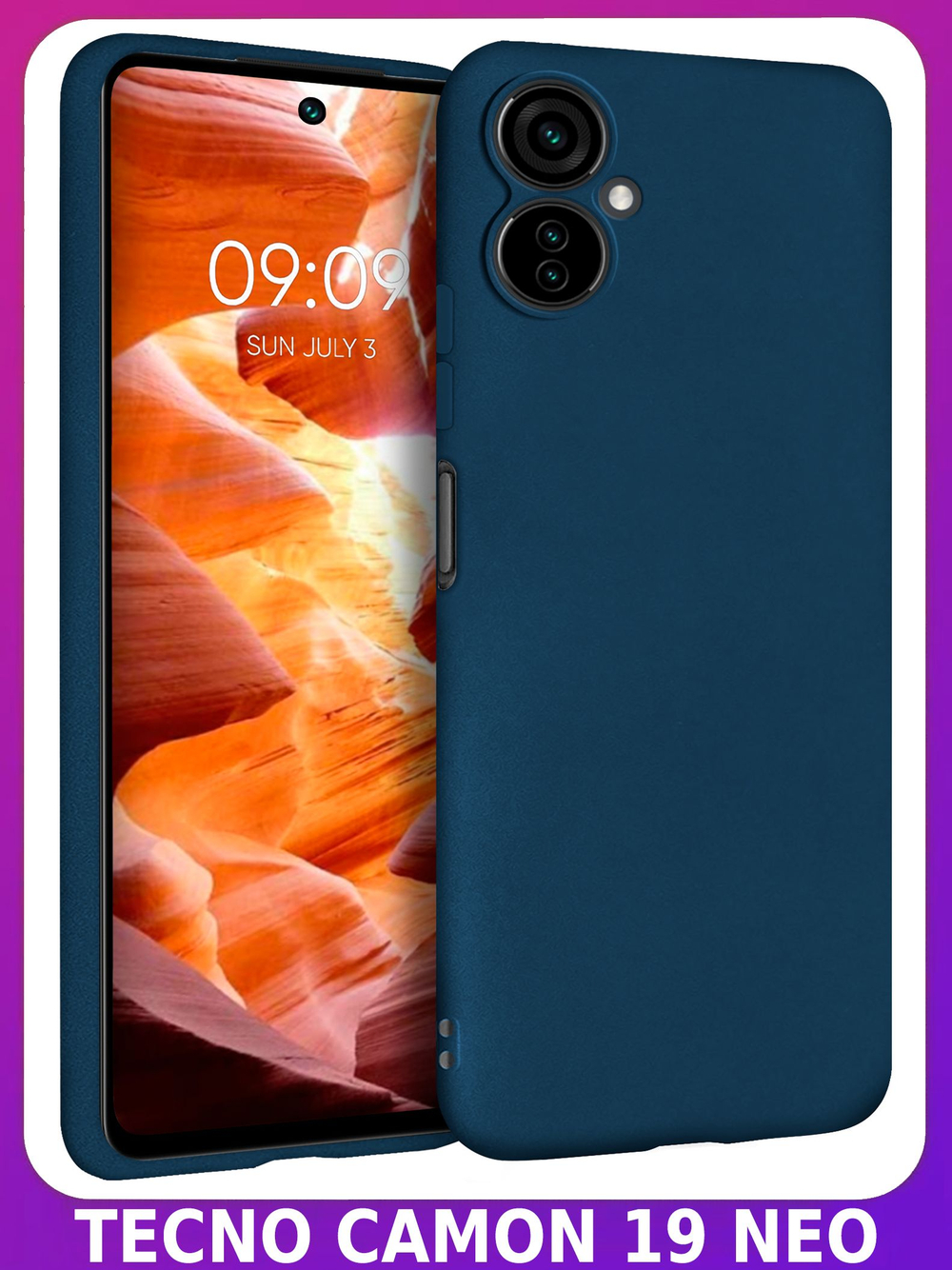 Мягкий Soft Touch чехол из силикона для TECNO CAMON 19 NEO (не PRO!) с бархатной подкладкой