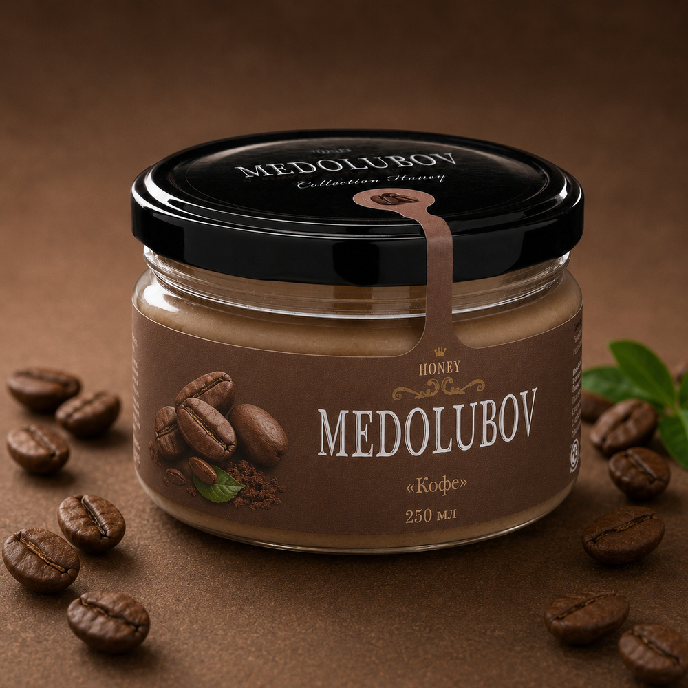 Крем-мёд MEDOLUBOV «Кофе», 250 мл