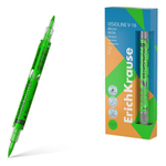 Текстовыделитель двусторонний зеленый "Visioline V-16 Brush Neon" (Erich Krause)