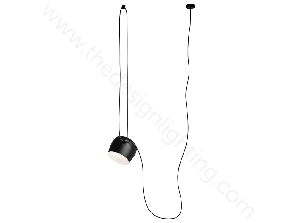 Pendant design lamp  AIM by Flos (1 lampshade ,  Black)