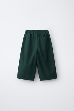 ZARA БРЮКИ BALLOON С ВЫШИВКОЙ, МЯГКИЙ ЗЕЛЕНЫЙ