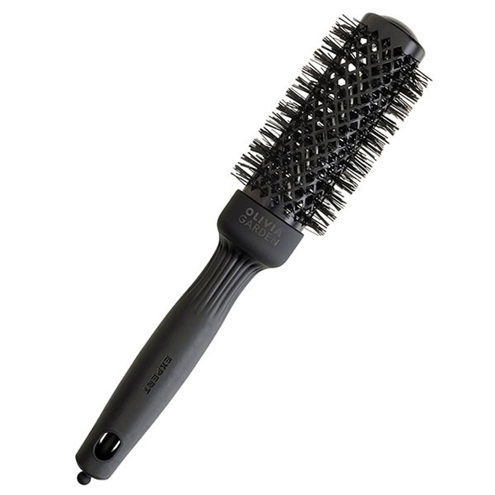 Olivia Garden Термобрашинг Expert Blowout Shine Wavy Bristles Black Label 35 мм ID2117