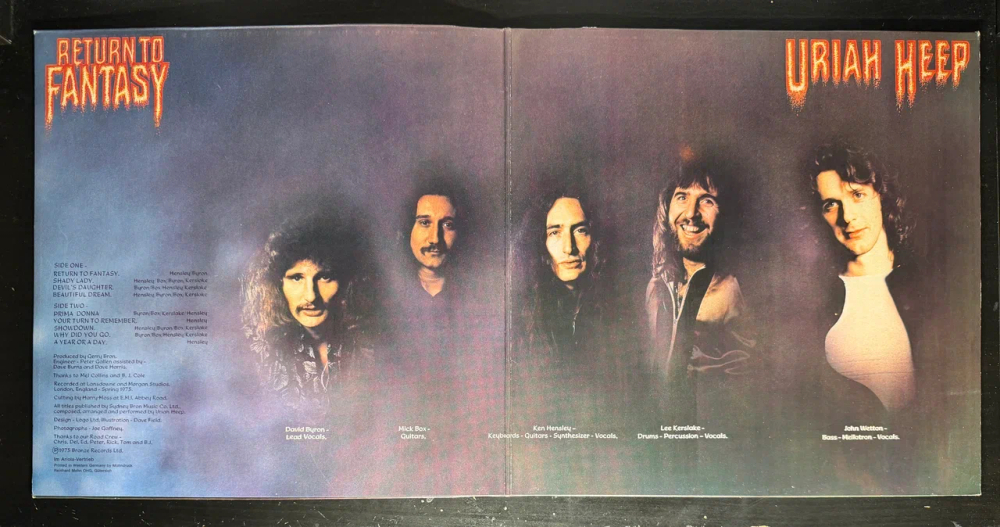Uriah Heep ‎– Return To Fantasy (Германия 1975г.)