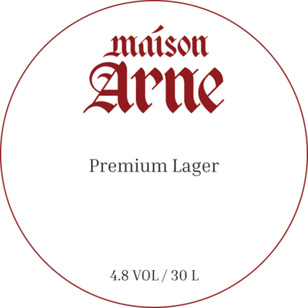 Пиво Мейзон Арне Премиум Лагер / Maison Arne Premium Lager 30л - кег