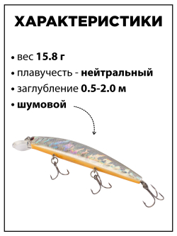 Воблер минноу Varuna 110 SP 15.8 г цвет #10