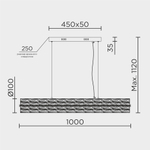 Подвесной светильник MODELUX ML.340.1000 GD