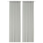 Комплект штор IKEA ROSENROBINIA (РОЗЕНРОБИН), Светло-серый, 145x250 см, 2 шт