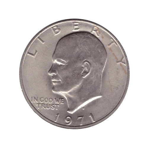 1 доллар США Эйзенхауэр (D) (Лунный). 1971 год