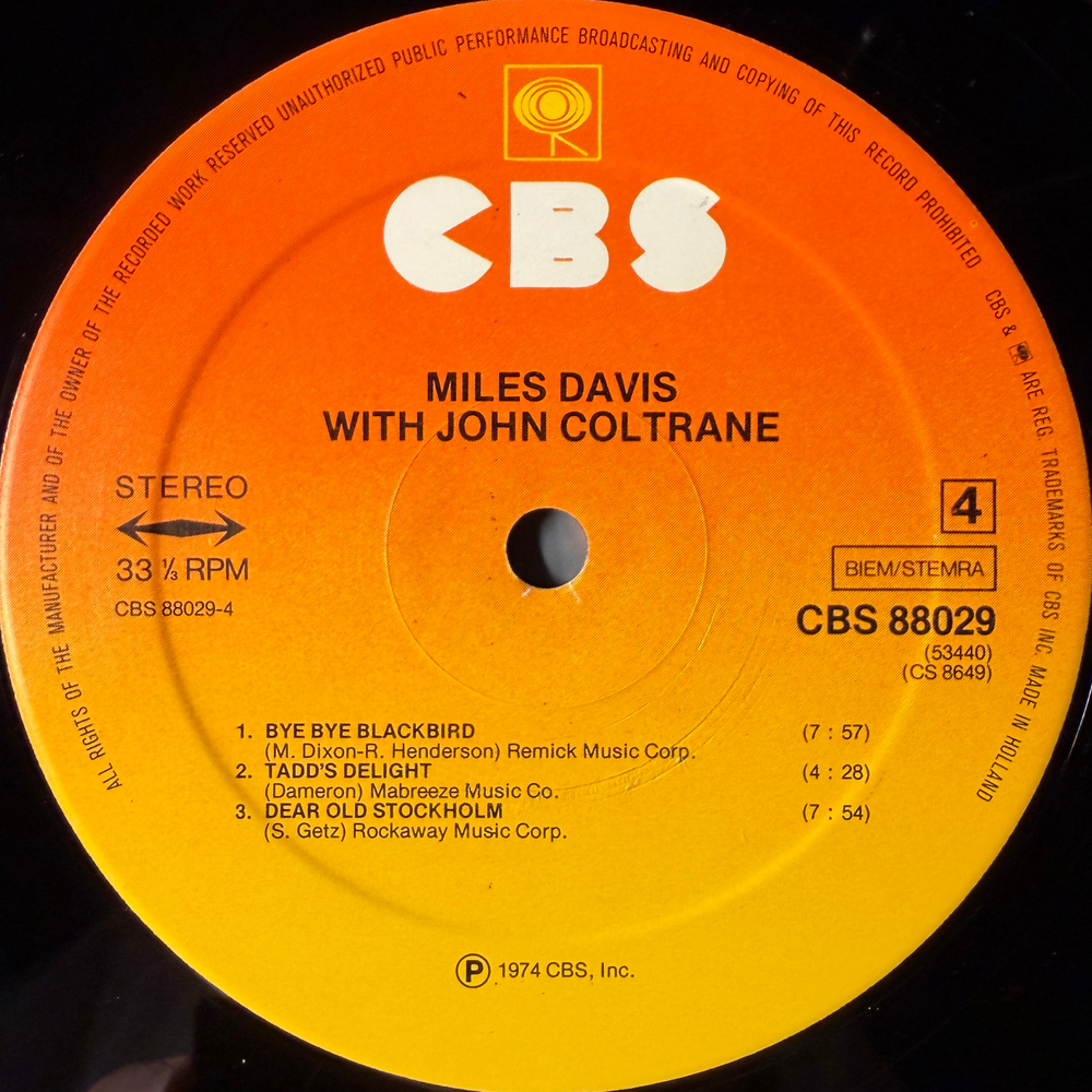 Miles Davis With John Coltrane ‎– Miles Davis With John Coltrane 2LP (Голландия)