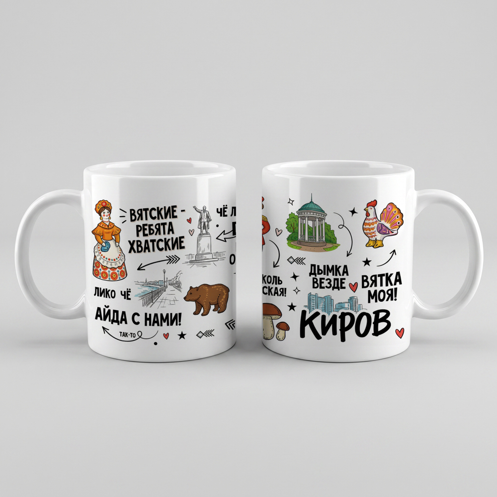 Кружка керамическая "Киров"