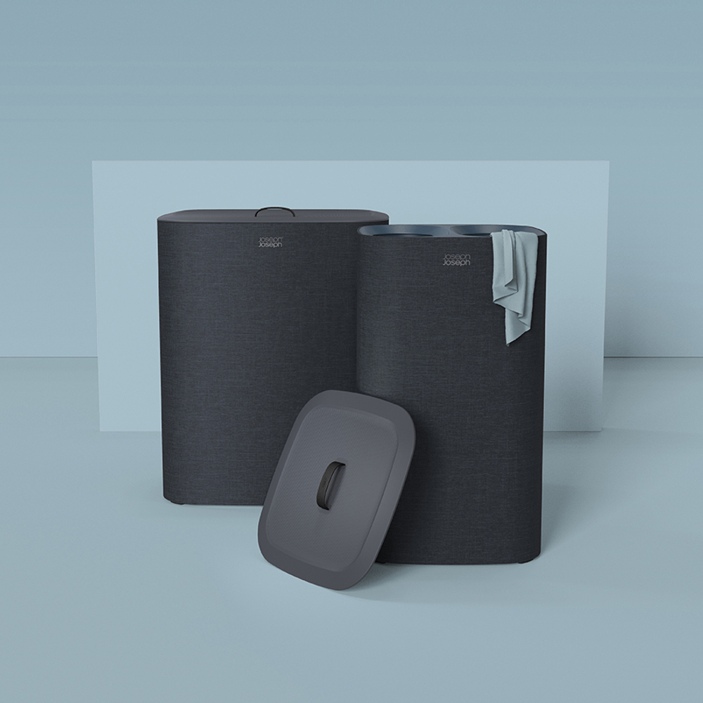 Корзина для белья tota™, 60 л, черная