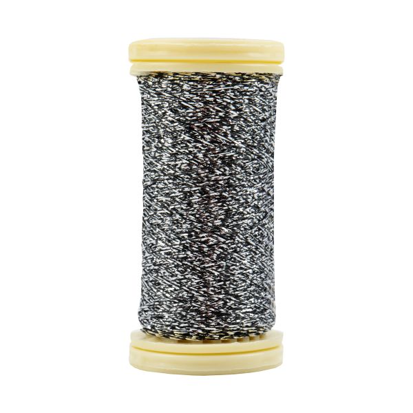 Мулине Gamma металлик M 5 мотков по 50 метров, M-140 черный/серебристый, Gamma BRILL