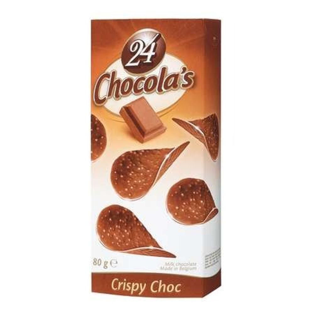 Шоколадные чипсы Chocolas crispy choc 80гр