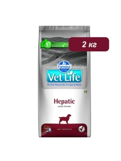 Vet Life Hepatic Корм для собак 2кг