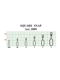 Застежка рыболовная Square Snap 2009 №000