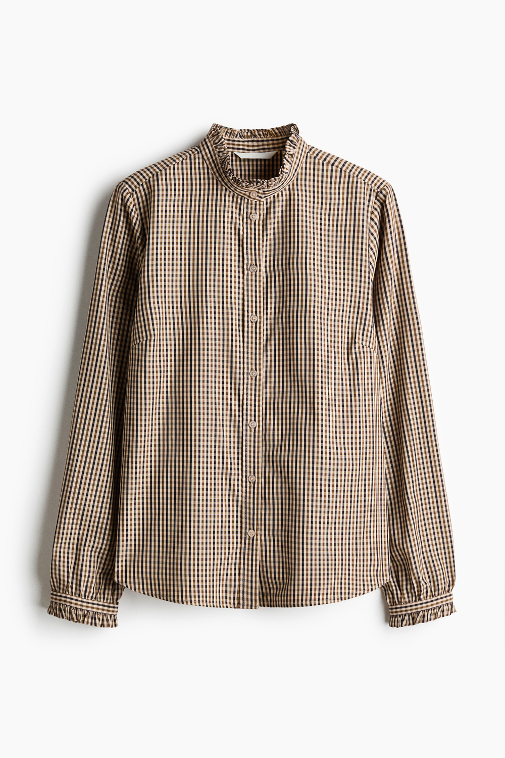 Блузка с оборками и пуговицами спереди - H&M