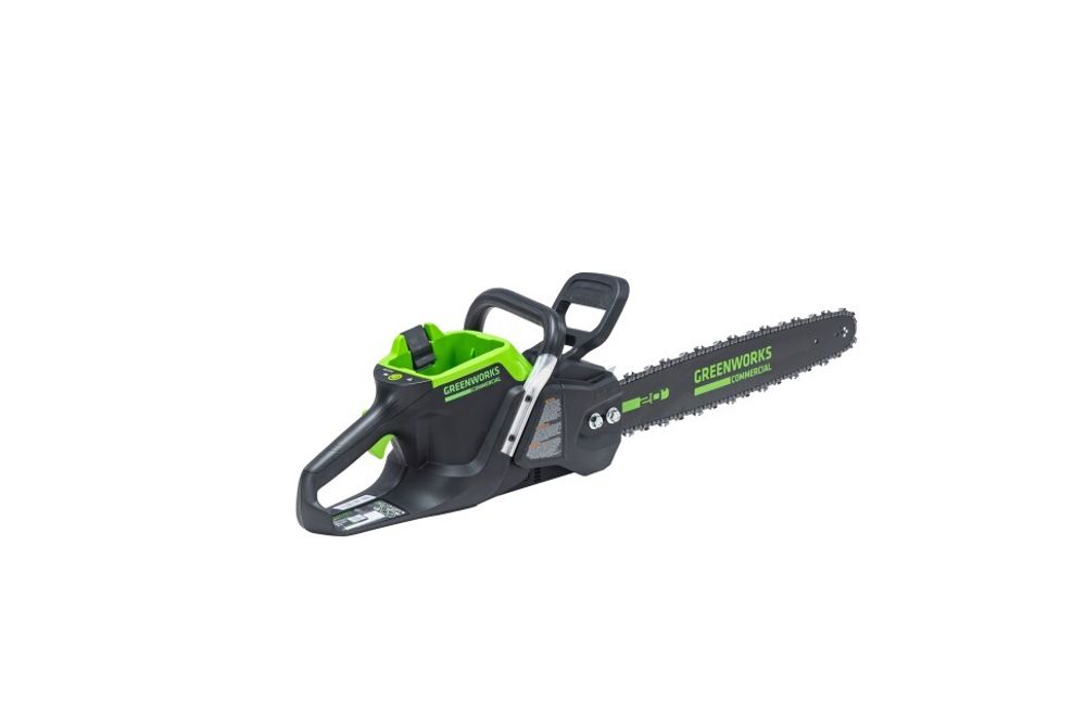 Цепная пила Greenworks GC82CS51k5, 82v, 51 см, в комплекте с АКБ 5 А·ч и ЗУ (аккумуляторная)