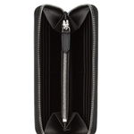 Burberry Zip Closure Leather Wallet Men"s Black