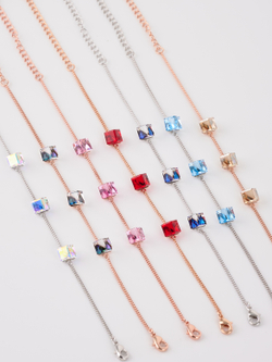 Браслет Миражи с голубыми кристаллами Swarovski