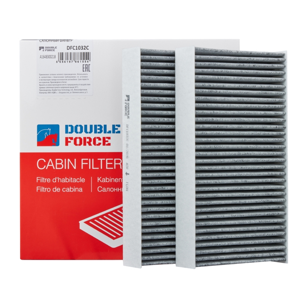 Фильтр салонный DOUBLE FORCE (угольный) DFC1032C
