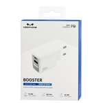 Сетевое зар. устр. Keephone Booster 1USB+1C Gan 20W белое