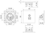 Комбинированая розетка TV + RJ45 (двойная) cat.6/ClassE,  никель,  серия N96