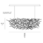 The Criss Cross LED Chandelier