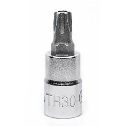 2025TH30 Торцевая головка cо вставкой TORX с отверстием 1/4" ТH30