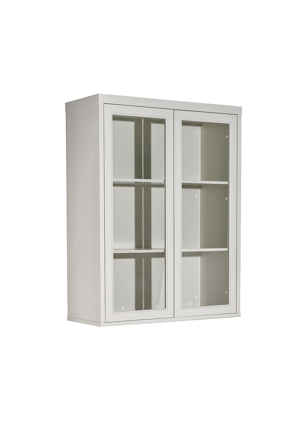Шкаф-витрина Garda Decor 2 стеклянных фасада с Комод Garda Decorом с 2-мя ящиками