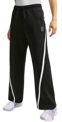 Женские теннисные брюки Nike Advantage Dri-FIT Mid-Rise Tennis - black/white