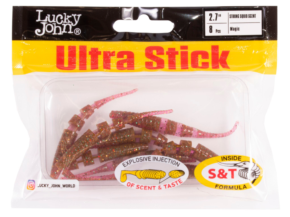 Слаги съедобные LJ Pro Series ULTRA STICK 2,7in (6,8 см), цв. S14, 8 шт.