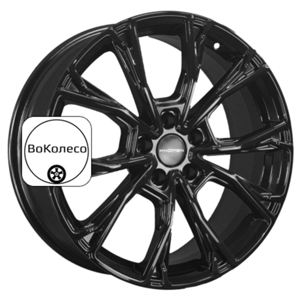 7,5x19/5x108 ET46 D63,4 KHW1907 (Geely Monjaro/Tugella) Black Khomen Wheels