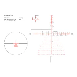 Прицел Gaut Azurite 4-16x50, сетка 35, FFP, 0.1 МIL - схема прицельной сетки Reticle 35 FFP