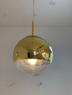 Pendant design lamp Mirror Ball by Tom Dixon (Gold)