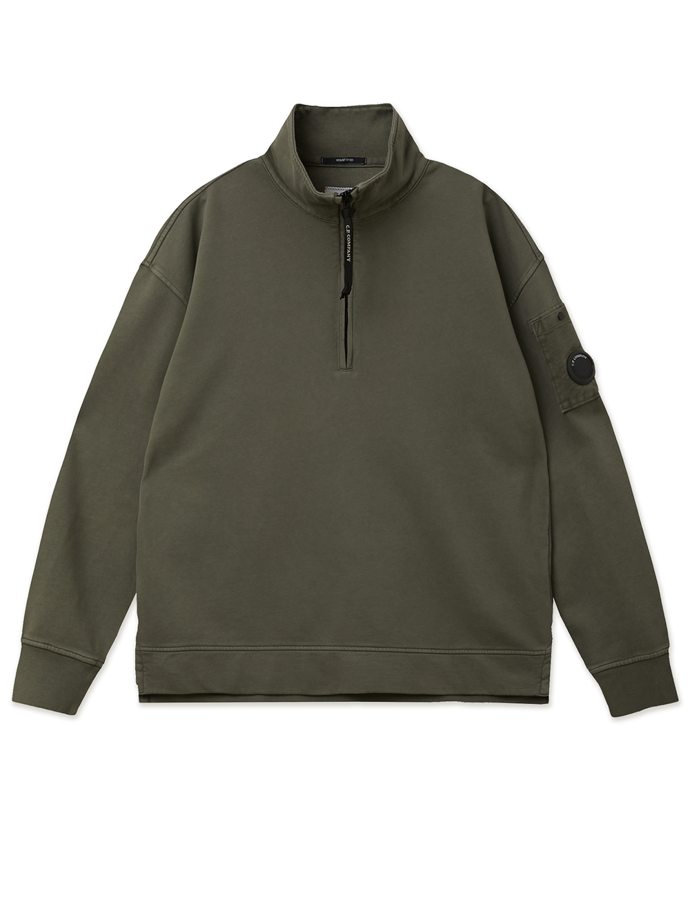 Мужская Толстовка (Half-zip) Brushed And Emerized Diagonal Fleece Mixed Boxy