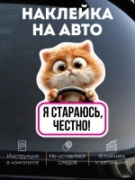 Прикольная наклейка на машину