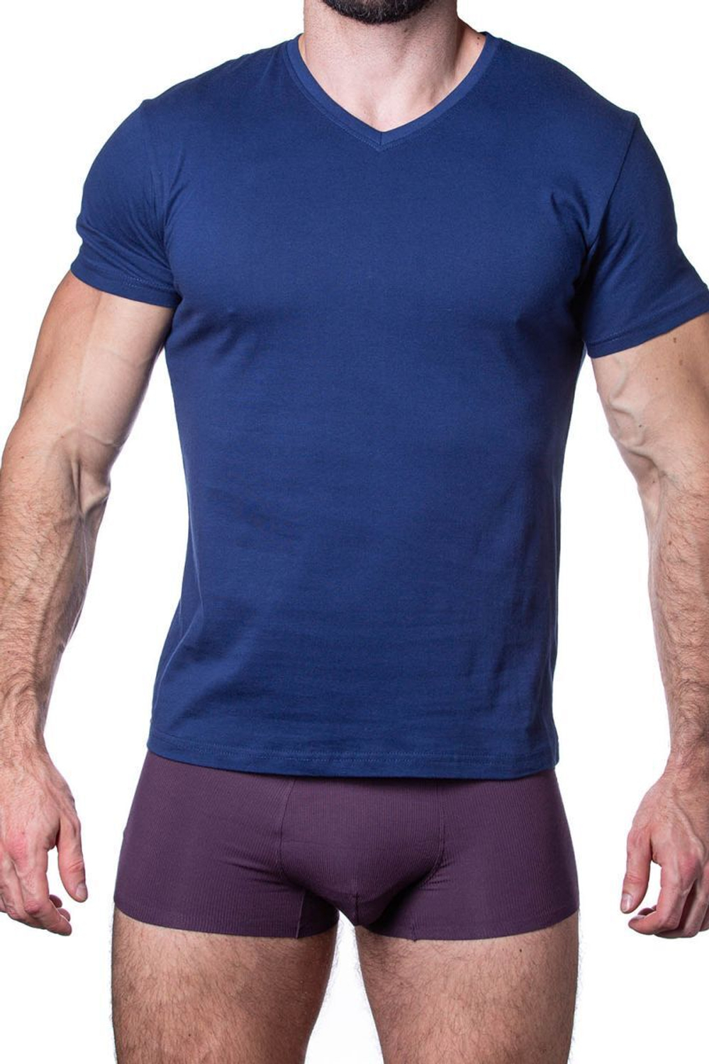 Хлопковая мужская футболка с коротким рукавом (Размер: XL) (Цвет: черный)