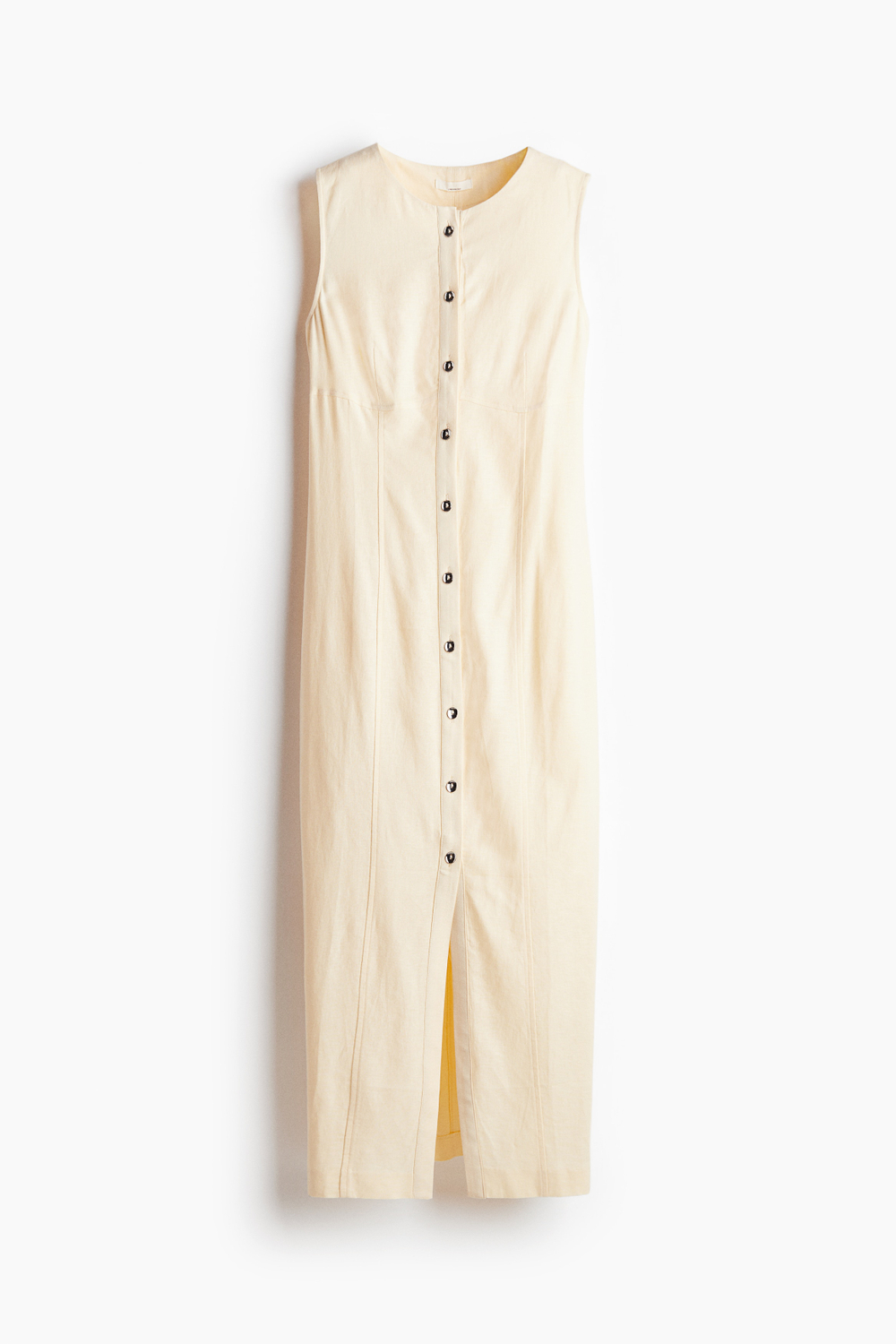 Платье из смеси льна — приталенный крой - H&M
