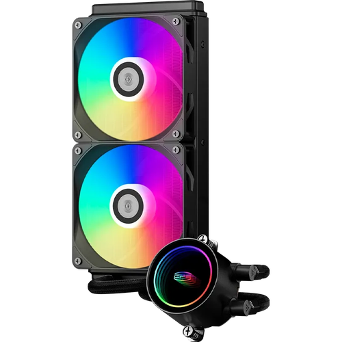 Жидкостное охлаждение PCCooler DA240 ARGB BK