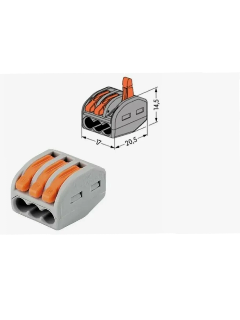 Клеммы WA GO 222-413 50 штук