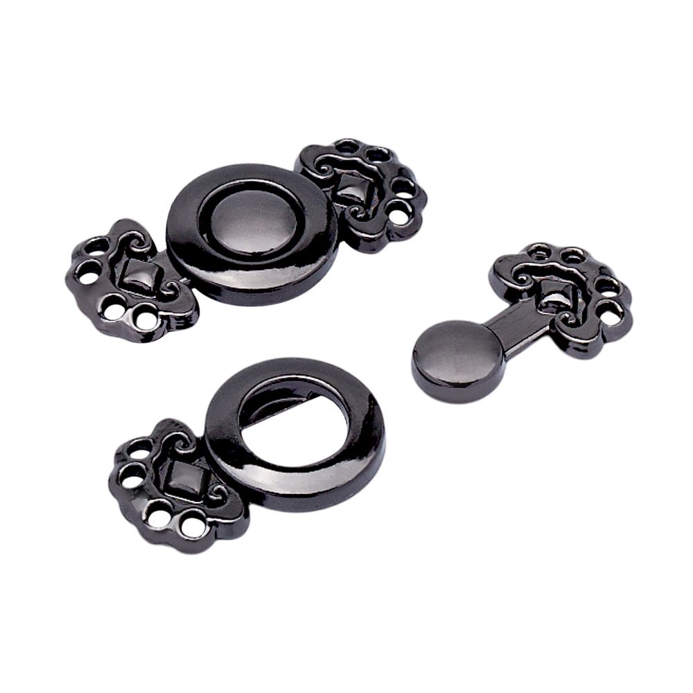 Крючки пришивные декоративные 25х12 мм, pewter, 10 шт