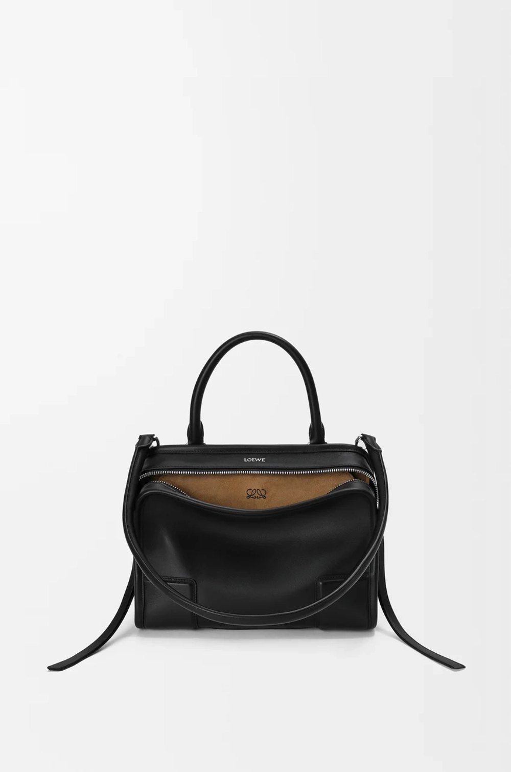 Loewe Маленькая сумка Amazona 180 из мягкой телячьей кожи, черный