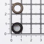 Люверсы металл ⌀6.0 мм (внутр.), h=4.2 мм, внешн. ⌀11.5 мм, латунь, 100 шт, BIG