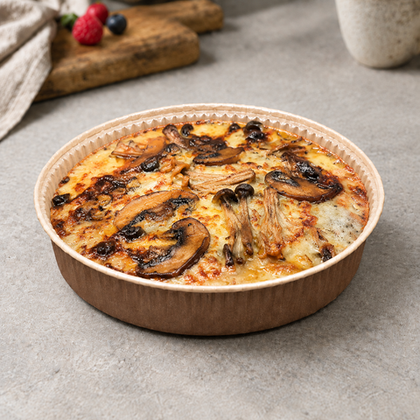 КАРТОФЕЛЬНЫЙ ГРАТЕН С ГРИБАМИ И СЫРОМ БРИ