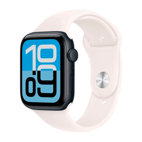 Умные часы Apple Watch SE 3 (2025) GPS, 44mm, Midnight Aluminium Case with Light Blush Sport Band, M/L