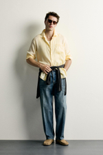 РУБАШКА КЛАССИЧЕСКОГО КРОЯ ИЗ 100% ЛЬНА — ZARA · 1063/330