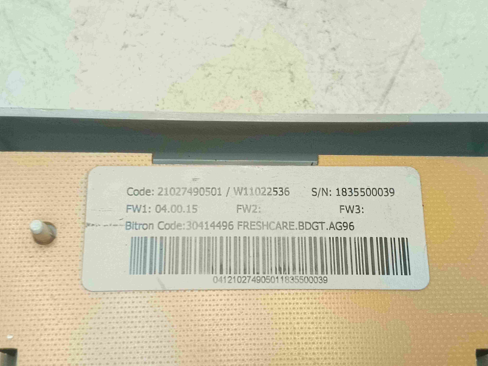 FWSG71053WV кт253 Модуль индикации стиральной машины Whirlpool FWSG71053WV б/у
