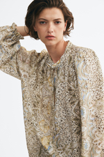 Блуза со шнуровкой — свободный крой - H&M