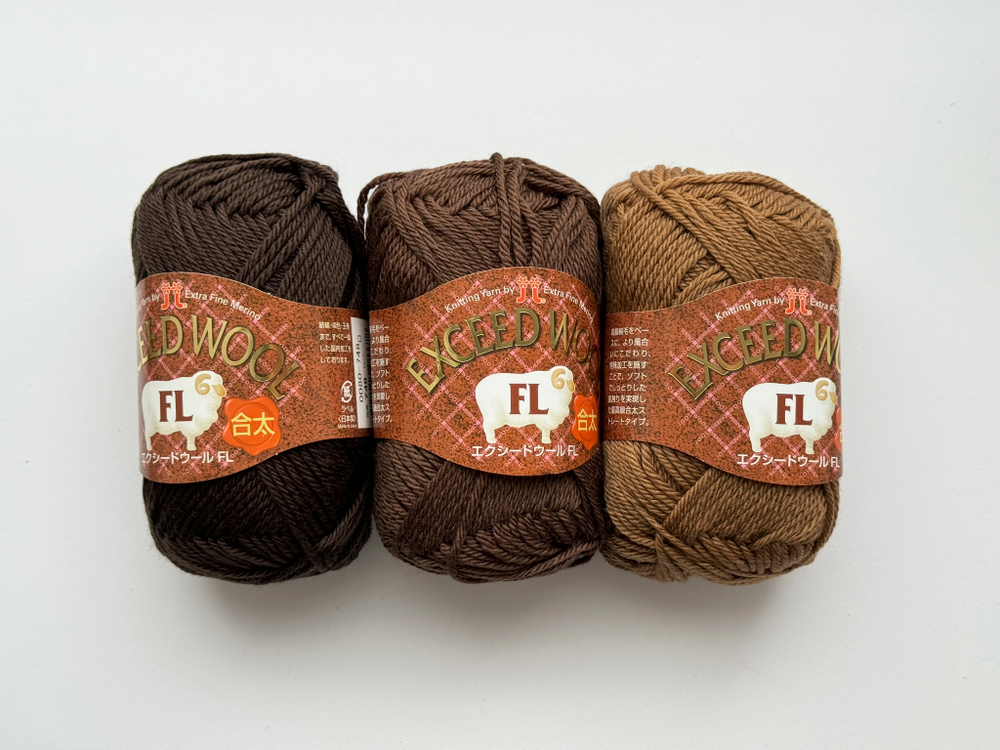 Exceed Wool FL, цвет 748 темно-коричневый